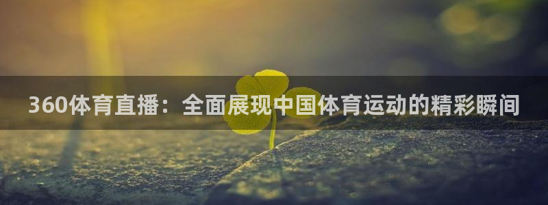 360体育直播：全面展现中国体育运动的精彩瞬间
